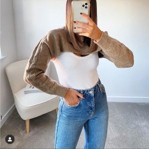 Zara Arm Warmer Sweater with built in tank